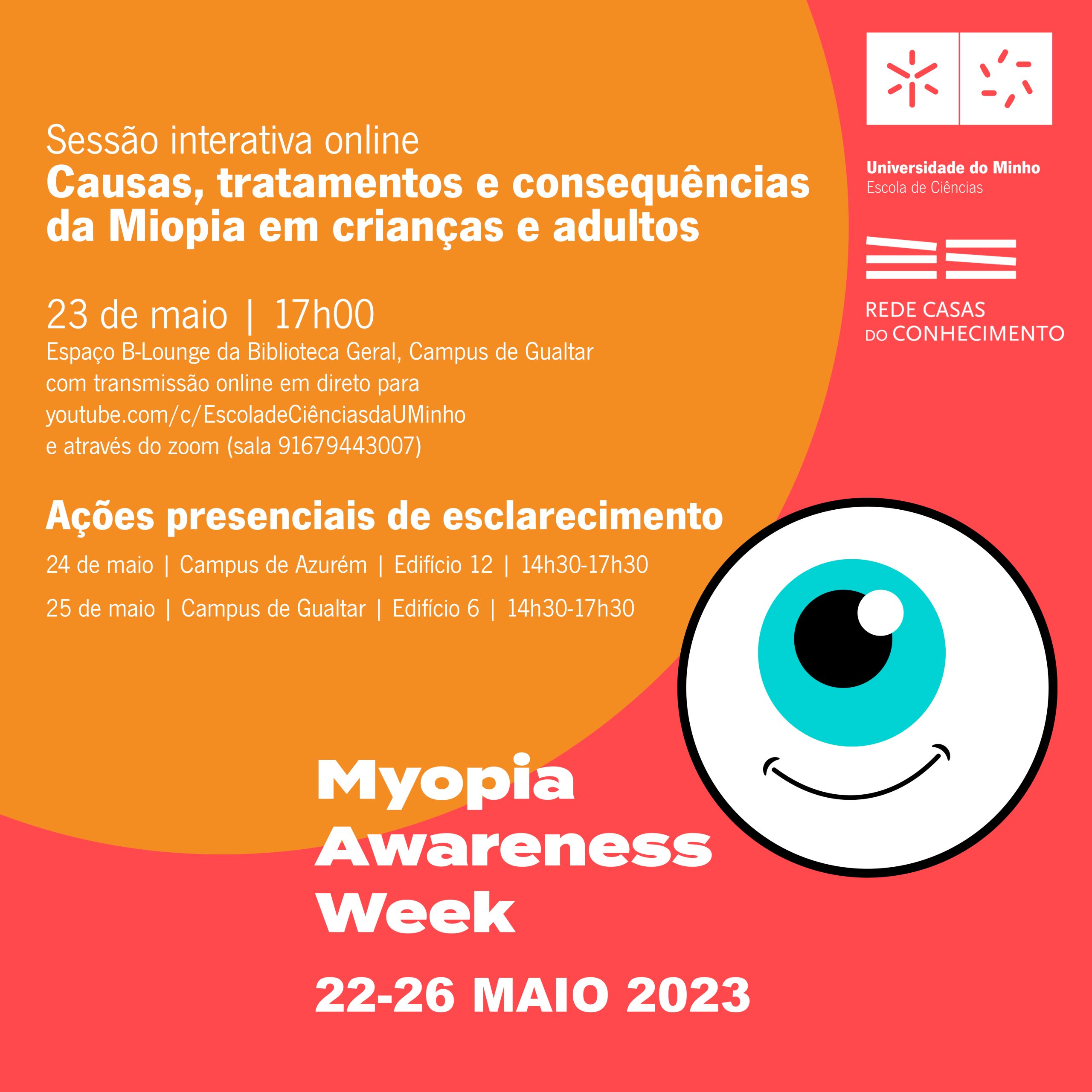 UMinho assinala Semana de Consciencialização para a Miopia
